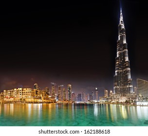 DUBAI, UAE - OCTOBER 23: Burj khalifa, the highest building in the world, Downtown on October 23, 2012 in Dubai, UAE 