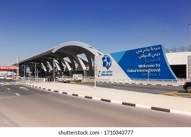 Dubai, United Arab Emirates – 21. February 2018: Terminal 3  at Dubai International airport (DXB) in the United Arab Emirates.