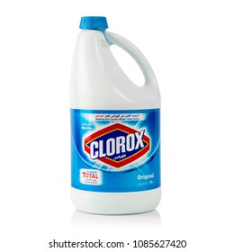 Dubai, United Arab Emirates – April 11: Clorox Bleach And Cleaning Product Isolated On White Background On 4/11/2016 In Dubai.