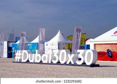 Dubai, United Arab Emirates, Dated  November 2019. Dubai Fitness Challenge, Turning Dubai Into The Most Active City In The World, And It All Starts With You. 30 Minutes Per Day For 30 Days.