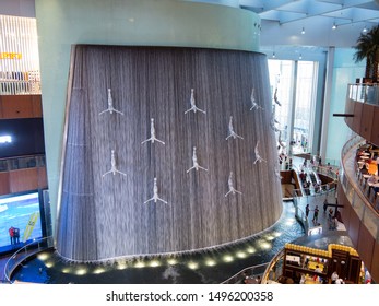 Dubai, United Arab Emirates - December 21, 2018: Interior Of Dubai Mall