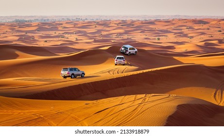 Dubai, United Arab Emirates; March 8 2022: Dubai's Department Of Tourism And Commerce Marketing Recently Unveiled The New Desert Tour And Camp Regulations To Reduce Covid Transmission Rate.