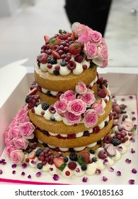 Dubai, United Arab Emirates - October 2, 2019 | Close Up Of 2 Tier Or Five Layer Cake