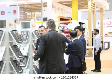 Dubai, United Arab Emirates - September 17-19, 2019: A Scene At 'Hotel Show Dubai 2019' - The Largest Hospitality Trade Exhibition In The Middle East And Africa Region.