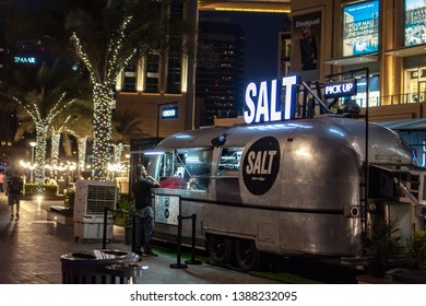 Dubai,UAE / 10.31.2018 : Salt Street Food Truckrestaurant In The Dubai Marina