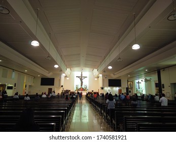 Dubai/Uae Oct- 24 -2019: St Mary's Catholic Church Interior In Dubai.