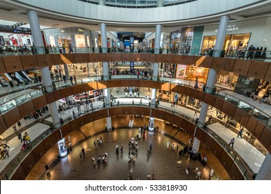 Dubai,UAE on 25th Nov 2016: The Dubai Mall is a shopping mall in Dubai and the largest mall in the world by total area. In 2011 it was the most visited building on the planet