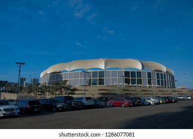 Dubai.UAE-January -11-2019:Exterior View Of Dubai Cricket Stadium.