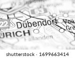 Dubendorf on a geographical map of Switzerland