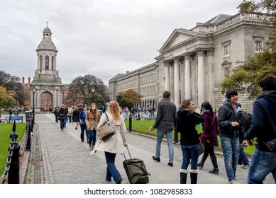 Dublin - 27 October 2012: Trinity College University Of Dublin