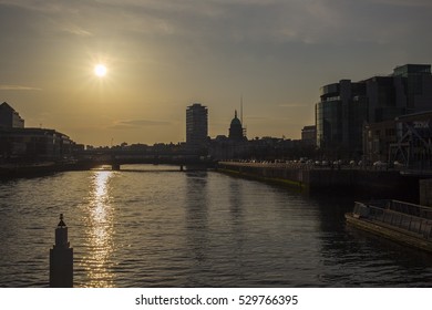 Dublin City Skyline Taken From IFSC