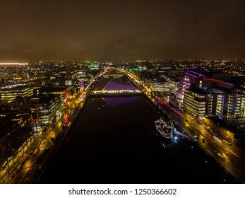 Dublin Docklands At Night