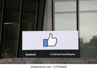DUBLIN, IRELAND - 09/02/2017
Facebook's EMEA (Europe, Middle East and Asia) headquarters at Grand Canal Square in Dublin, Ireland. 
