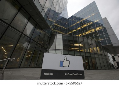DUBLIN, IRELAND - 09/02/2017
Facebook's EMEA (Europe, Middle East and Asia) headquarters at Grand Canal Square in Dublin, Ireland. 