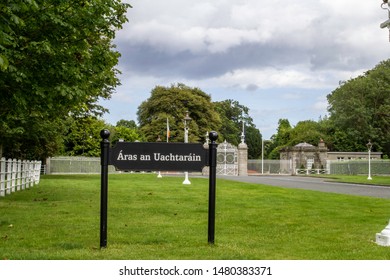 Dublin, Ireland, 13th August 2019,. The Residence Of The President Of Ireland, Áras An Uachtaráin In The Phoenix Park, Dublin.