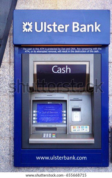 Dublin Ireland 2 Nov 2016 Atm Stock Photo (Edit Now) 655668715