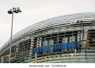 Dublin, Ireland - 21.01.2022: Aviva Stadium Sign.