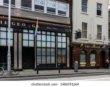 Dublin, Ireland, 23rd August 2019. The George Bar In South Great Georges Street, Dublin's LGBTQ  Bar And Nightclub.. Opened In 1985 It Was Then The Only Large Gay Venue In Ireland. 