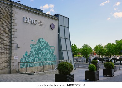 DUBLIN, IRELAND -4 MAY 2019- View Of EPIC The Irish Emigration Museum, An Interactive Museum About The History Of The Irish Diaspora Located In The Docklands In Dublin.