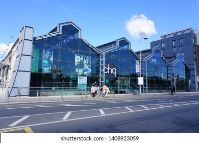 DUBLIN, IRELAND -4 MAY 2019- View Of EPIC The Irish Emigration Museum, An Interactive Museum About The History Of The Irish Diaspora Located In The Docklands In Dublin.