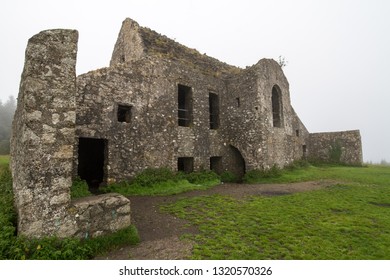 Dublin, Ireland - August 19 2018: Hell Fire Club On Montpelier Hill, A Ruin Of A Former Hunting Lodge. Several Legends Related To 18th Century Decadent Parties And Devil Worship Are Tied To The Place.