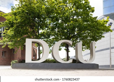 Dublin, Ireland - CIRCA 2020: Dublin City University (DCU) Sign