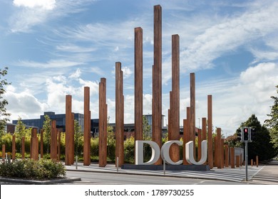 Dublin, Ireland - Circa 2020: Dublin City University (DCU) Main Entrance