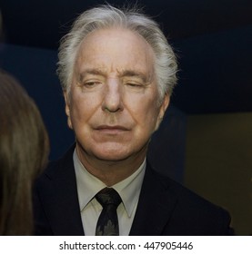 DUBLIN, IRELAND - MARCH 2015: Actor Alan Rickman Attends The Premiere Of His Latest Film, A Little Chaos, At The Jameson Dublin International Film Festival.