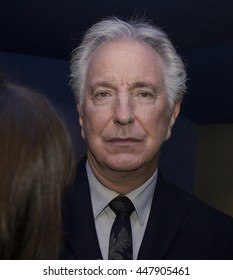 DUBLIN, IRELAND - MARCH 2015: Actor Alan Rickman Attends The Premiere Of His Latest Film, A Little Chaos, At The Jameson Dublin International Film Festival.