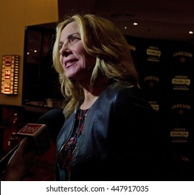 DUBLIN, IRELAND - MARCH 2015: Actress Kim Cattrall Attends The Jameson Dublin International Film Festival To Promote Her Latest Television Series, Sensitive Skin.