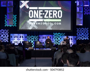 DUBLIN, IRELAND - OCTOBER 2016: Pro Irish Golfer Shane Lowry Chats To Joe Molloy At The One Zero Conference In The RDS, Dublin.