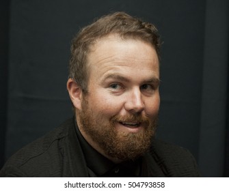 DUBLIN, IRELAND - OCTOBER 2016: Pro Irish Golfer Shane Lowry Speaks To The Media At The One Zero Conference In The RDS, Dublin.