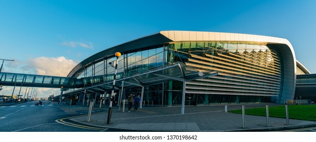 Dublin, OCT 28: Exterior View Of The Dublin Airport On OCT 28, 2018 At Dublin, Ireland