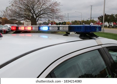 Dublin Ohio October 13, 2020
Columbus Police On High Alert As Vice President Mike Pence Motorcade Passes By.