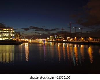      Dublin Port At Night