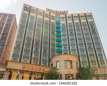 Dublin/Ireland-June 29th, 2018: The Europa Hotel In Belfast. This Hotel Has Been Bombed Many Times During The Irish Troubles.