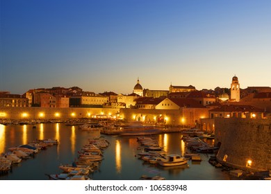 Dubrovnik At Night, Croatia