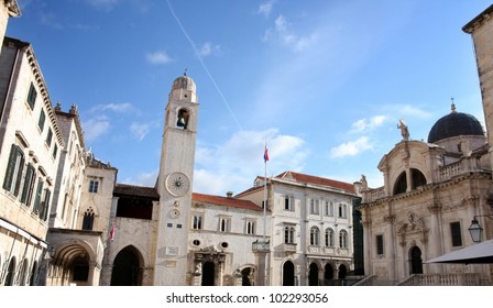 Dubrovnik Old City Street Plaza Stradun, Croatia