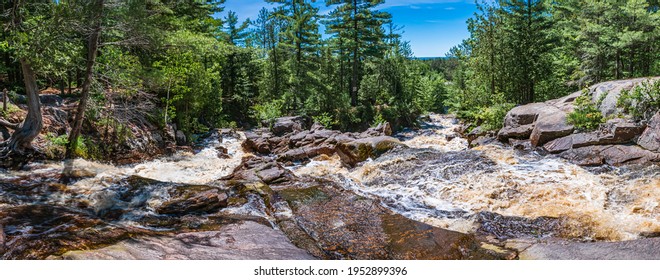 Duchesnay Falls North Bay Ontario Canada In Summer