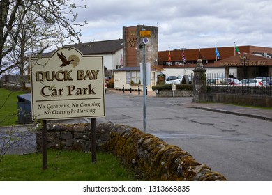 DUCK BAY, ALEXANDRIA, SCOTLAND, UK. 2nd May 2018. Comfort, Coffee And Dog Walk At Duck Bay Hotel On Loch Lomond