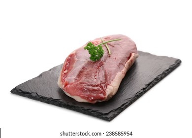 Duck Breast On White Background