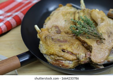 Duck Confit In A Frying Pan