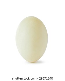 Duck Egg On A White Background