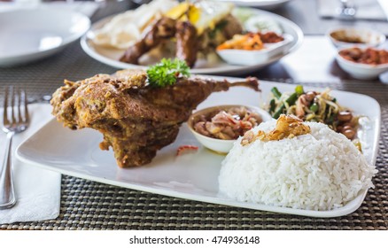 Duck Fried Rice Style Bali Lunch Dinner Main Food