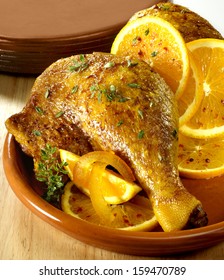 Duck Thigh With Orange 