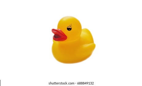 Duck, Toy On A White Background