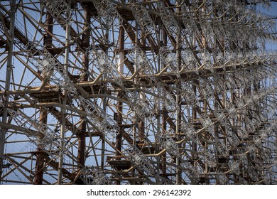 Duga-3 Was A Soviet Early Warning Radar For Anti-ballistic Missile System Located Near Chernobyl. Now It Is Abandoned. 
