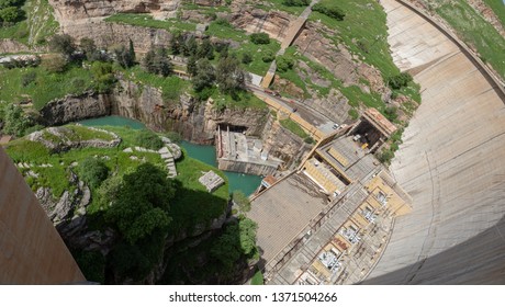 Dukan Dam Power Station View From Above (Sulaymaniyah, Iraq)