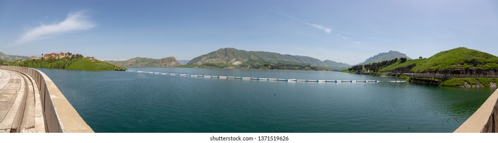 Dukan Lake Panorama View From The Dam (Sulaymaniyah, Iraq)