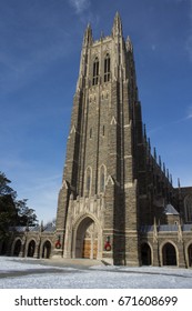 Duke University Chapel In The Winter